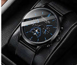 Elegant Cool Ultra-thin Calendar Quartz Watch