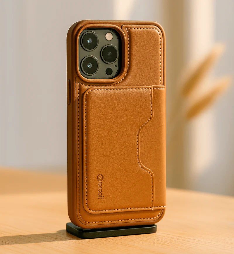 Leather-Texture Protective iPhone Case